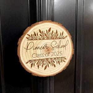 2025 Pioneer School Wood Slice Magnet