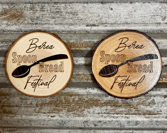 Spoon Bread Festival, Berea Kentucky Wood Slice Magnet