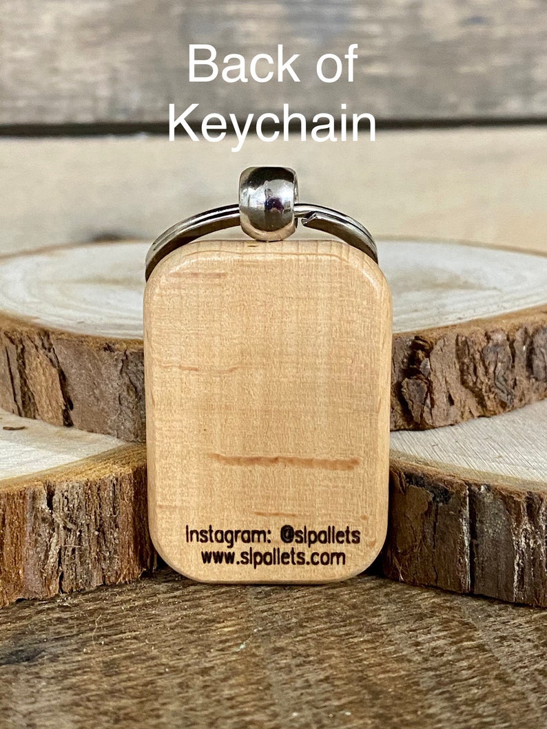 Elder Appreciation Wood Keychain Precious Sheep / Gifts in Men image 3