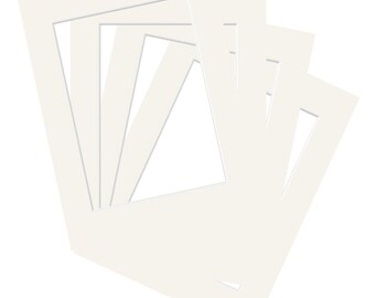 Ten Pack of Pure White Mounts Size 4x4 to fit Image Size 3x3 