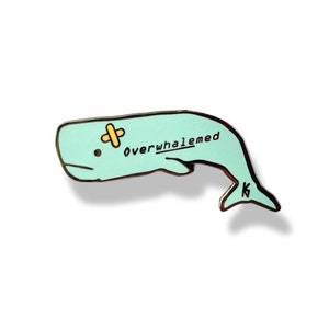 Dr. Mandy Whale-  MediThings/ MediPins/Nursing /Whale/Doctor/Medicine/Mental Health/Animal/Healthcare/Veterinary/Medical/ Overwhelmed Whale