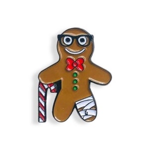 Gingerbread Christmas/Holiday Pin - Perfect stocking stuffer/ gift for medical professionals/ teachers/ professors/ nurses/ kids/ medical