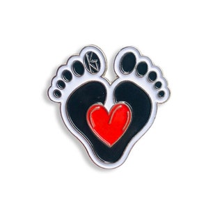 Foot Heart Pin- Podiatry/ Medical/ Doctor/ Health/ Holiday Gift/ Stocking Stuffer/ Medical Pin/ Medipin/ Nurse Gift/ White Coat Pins