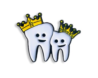 Dental Crown Pin/ Dental student/ Dental hygienist/ Dental assistant/ Medical Pin/Gift/ Medipins/ Dentist gift/ Dentistry/ Tooth/ Teeth