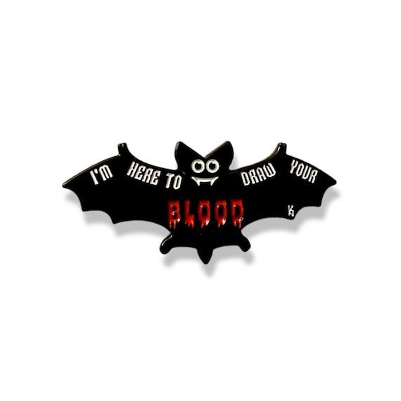 PhleBATomy Pin- Phlebotomist/Medical Pin/Medithings/MediPins/ Enamel Pin/Doctor/Nurse/Nursing/Medical Pins/ Bat/ Halloween