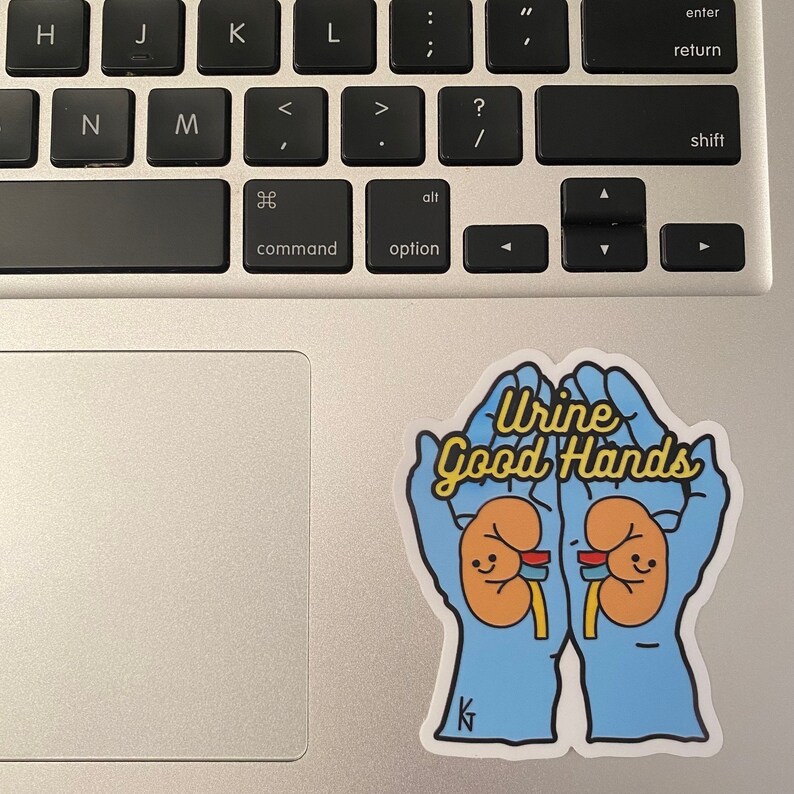 Urine Good Hands Sticker - Kidney/ Transplant/ Docto Nursing/ Medical