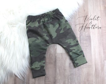 La Vogue Infant Babys 100/% Cotton Camouflage Harem Pants Toddlers Casual Crawling Trousers Long Harem Pants
