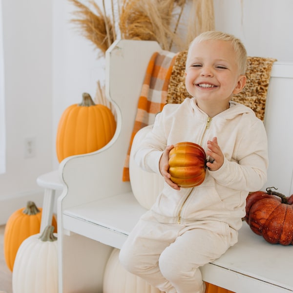 Kids Zip Up Sweater. Organic Cotton Hoodie. Kids Sweater. Hoodie. Toddler Zip up. Kids Hooded Sweater. Cream Zip Up Hoodie. Kids Sweatshirt