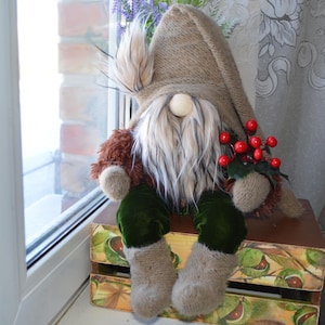 Grande gnomo domestico: decorazione natalizia scandinava, regalo per la mamma