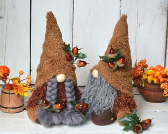 Autumn Gnomes: Scandinavian Halloween Thanksgiving Decor