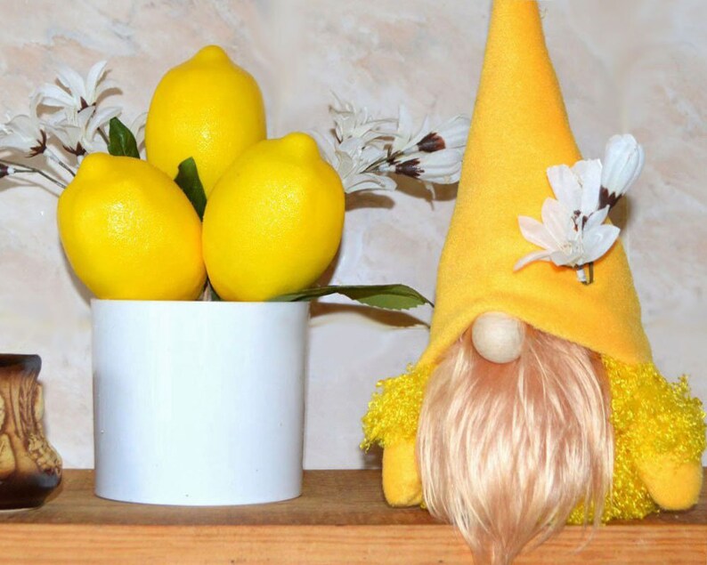 Lemon decor for kitchen Home gnome kitchen gnome farmhouse Etsy