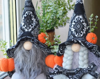Halloween Gnomes with Pumpkins: Handmade Fall Decor