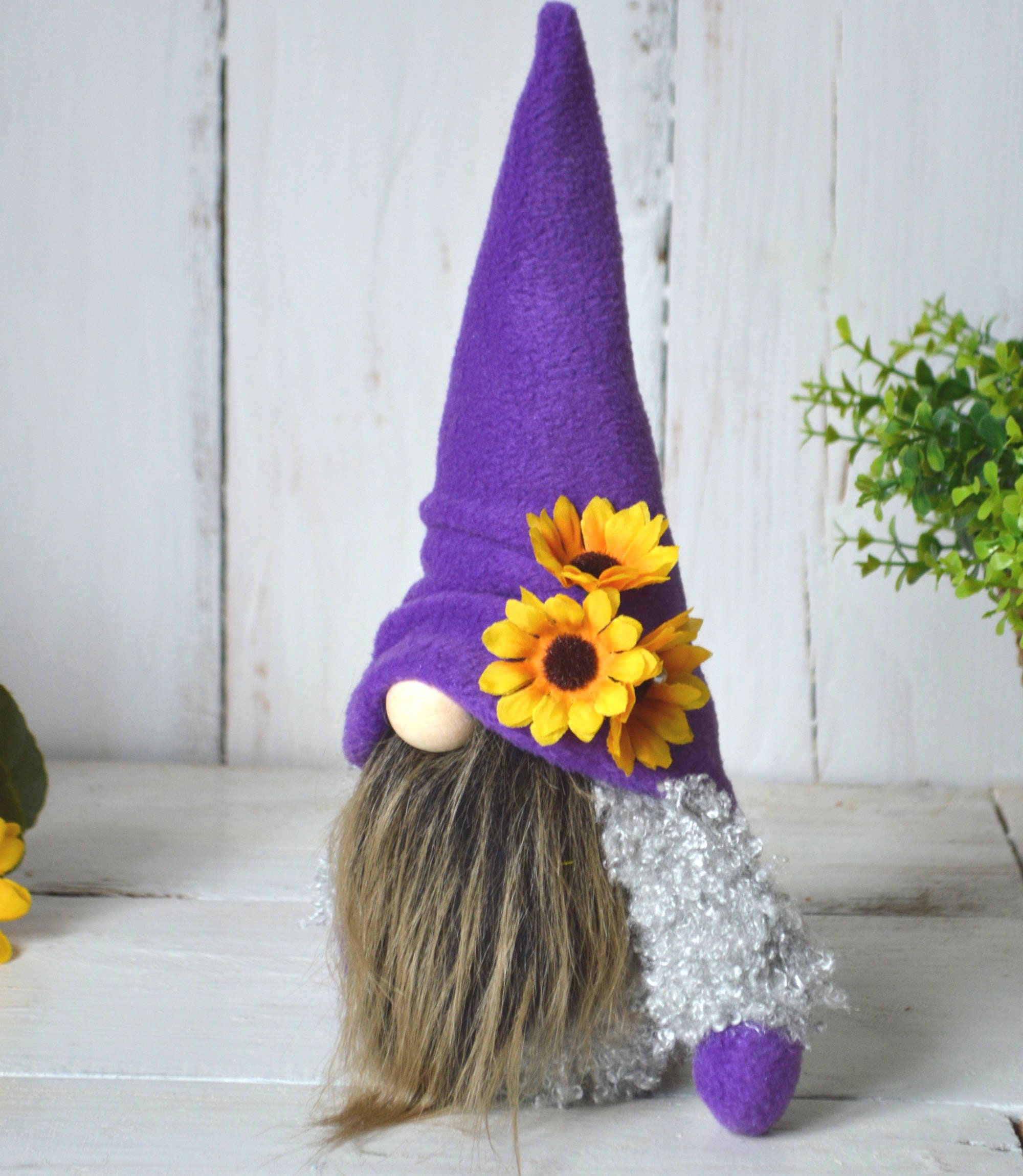 Sunflower Gnome Home Decoration Summer Gnome Scandinavian Etsy
