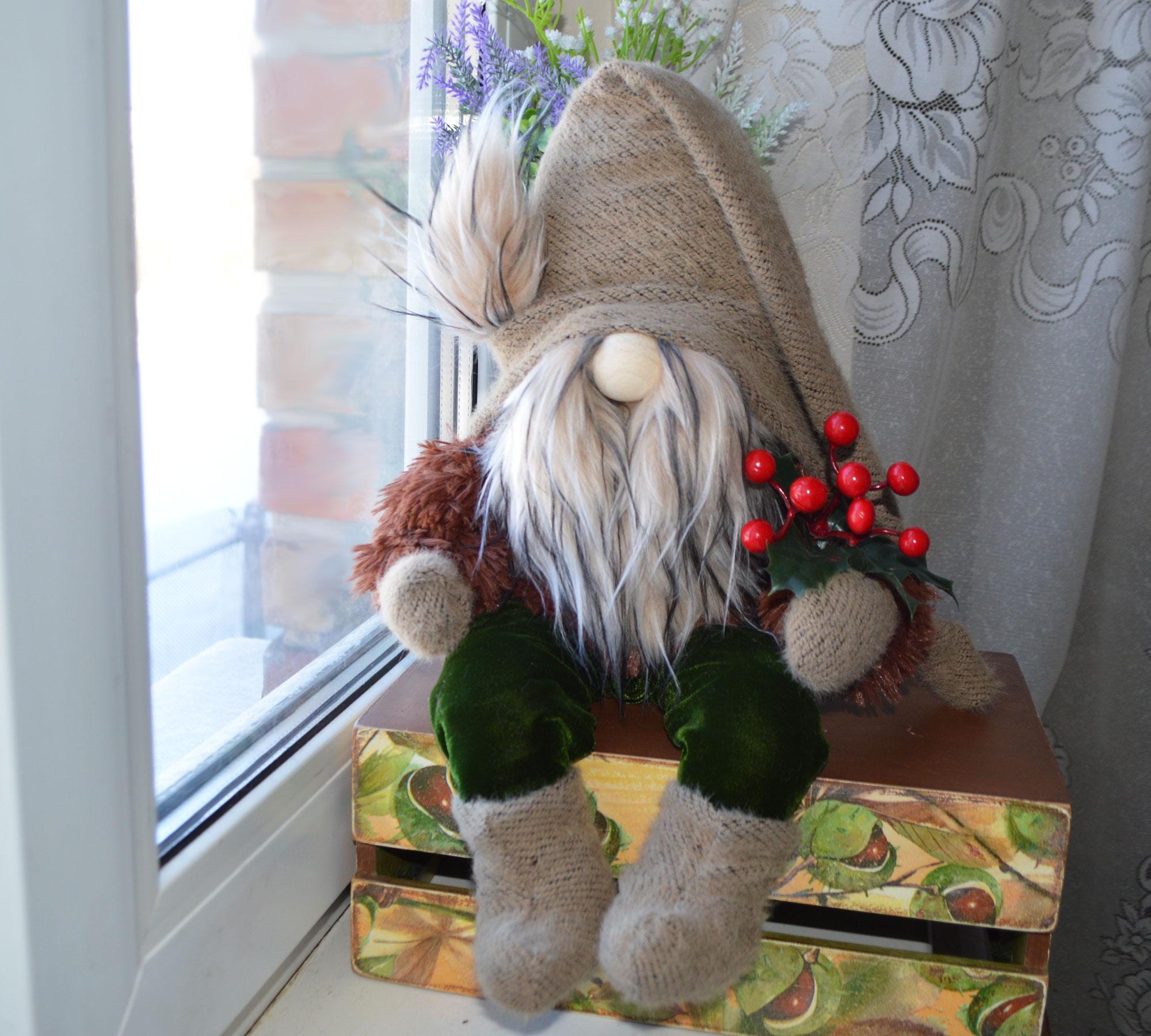 Large home gnome, Mom Gift, Holiday Home Decor, Christmas decoration, Forest gnome