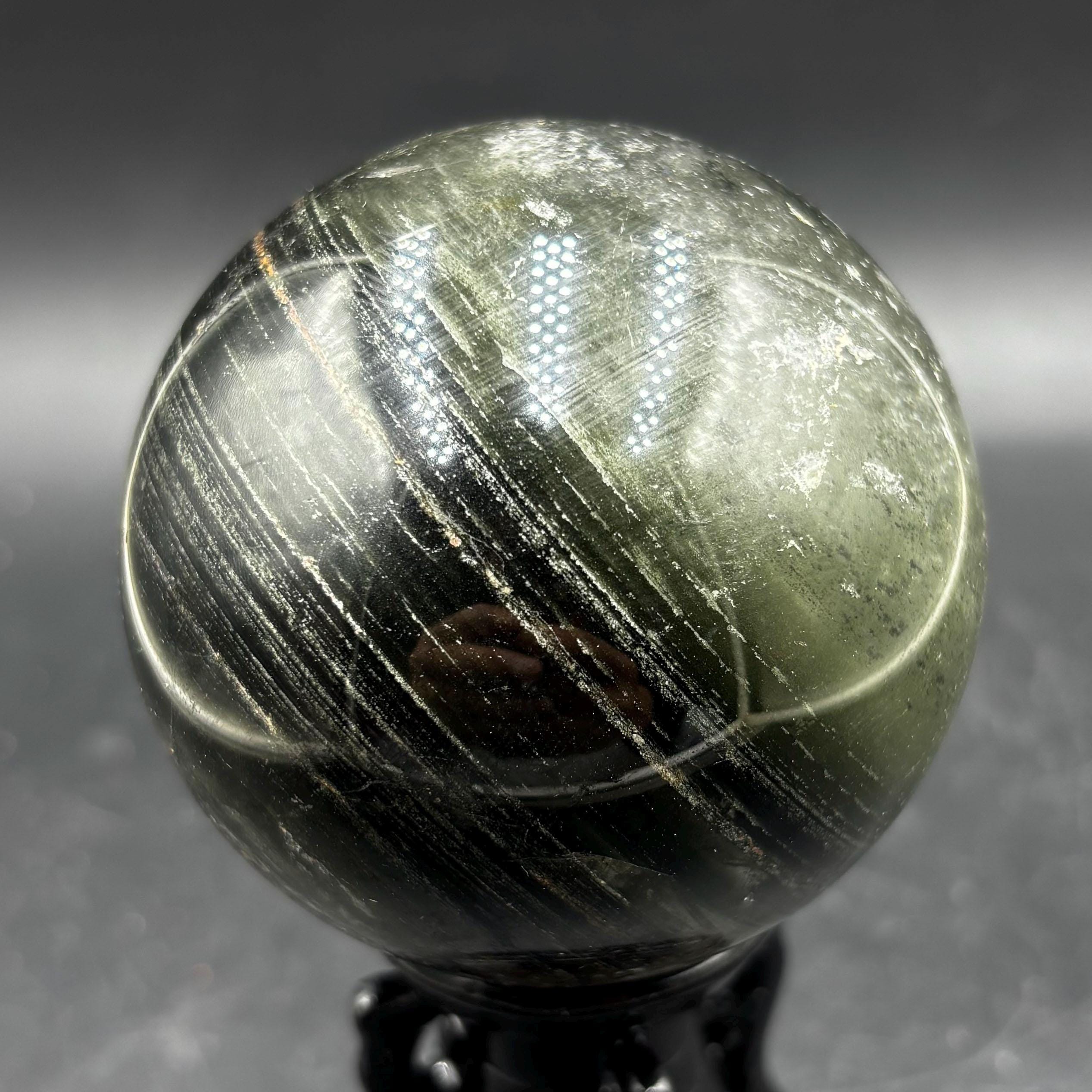 Green Ghost Quartz Ball, Thousand-layer Ghost Crystal Sphere A2576 - Etsy