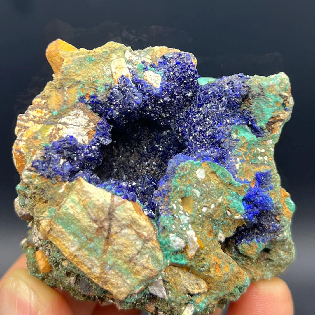 Natural Blue Unique Azurite Geode Mineral Specimen#a2348 - Etsy