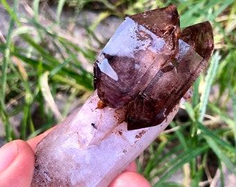 CRYSTAL Natural Super Seven Crystal Very Rare Scepter Quartz Healing  Amethyst Quartz ，#A1904