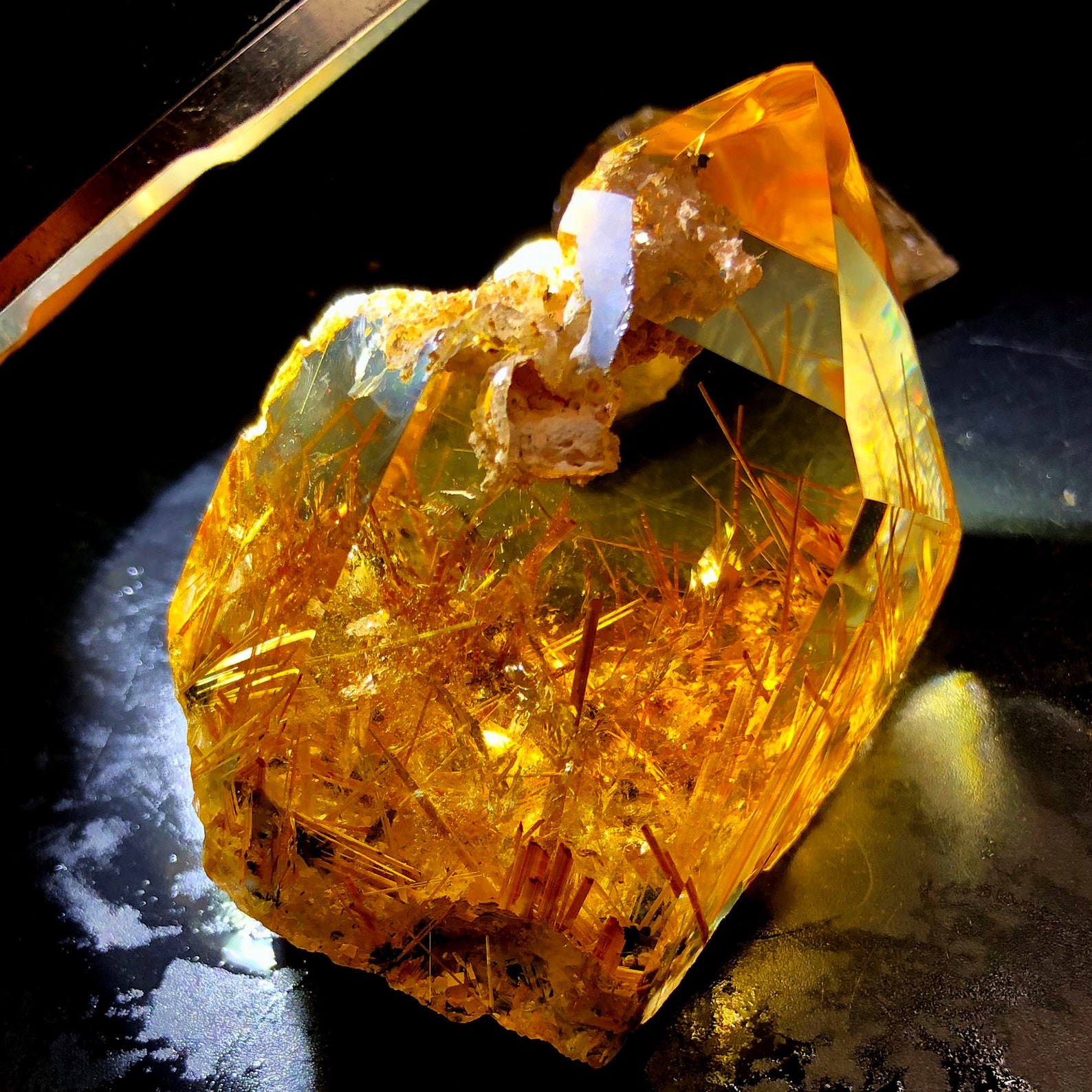 Crystalhigh Quality Natural Clear Golden Titanium Crystal Etsy UK