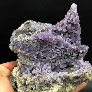 Crystal Grape Agate/Beautiful purple Botryoidal Chalcedony Grape Agate Specimen   #A1219
