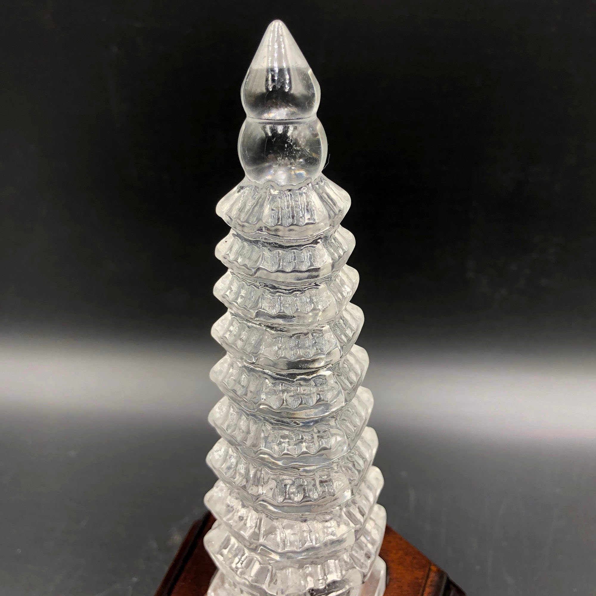 Hand-carved Quartz Crystal Pagoda Pagoda, Fengshui Decor - Etsy