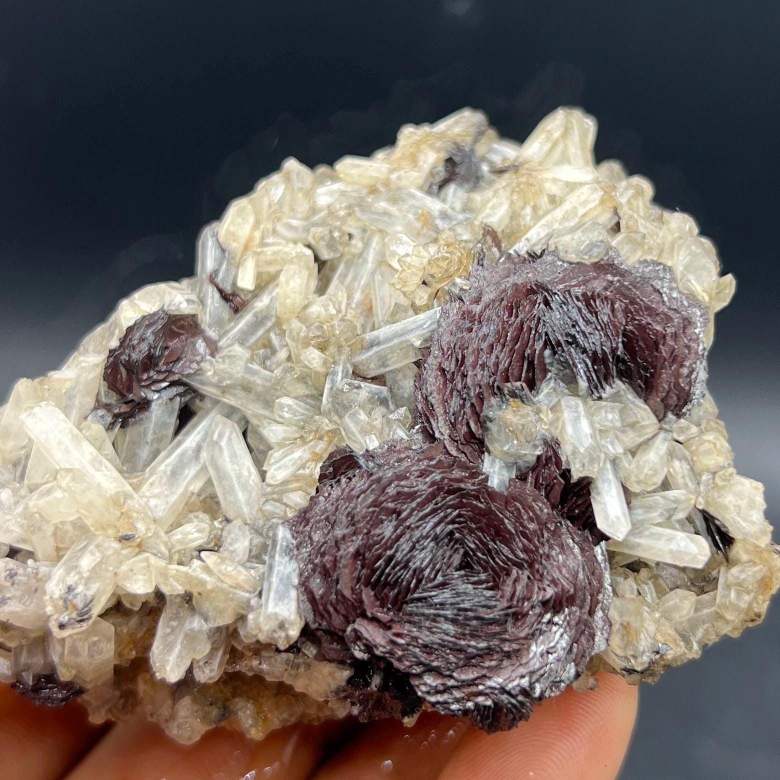 Specularite Rosette Crystal Mineral Specimen from Inner Mongolia #A2343