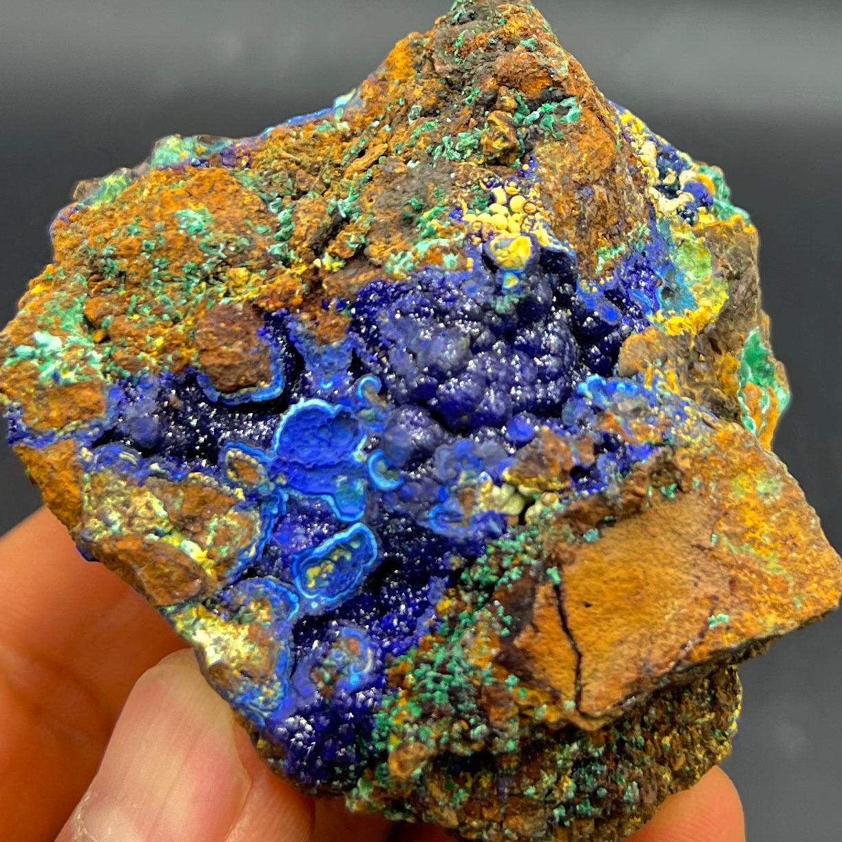 Blue Azurite Geode