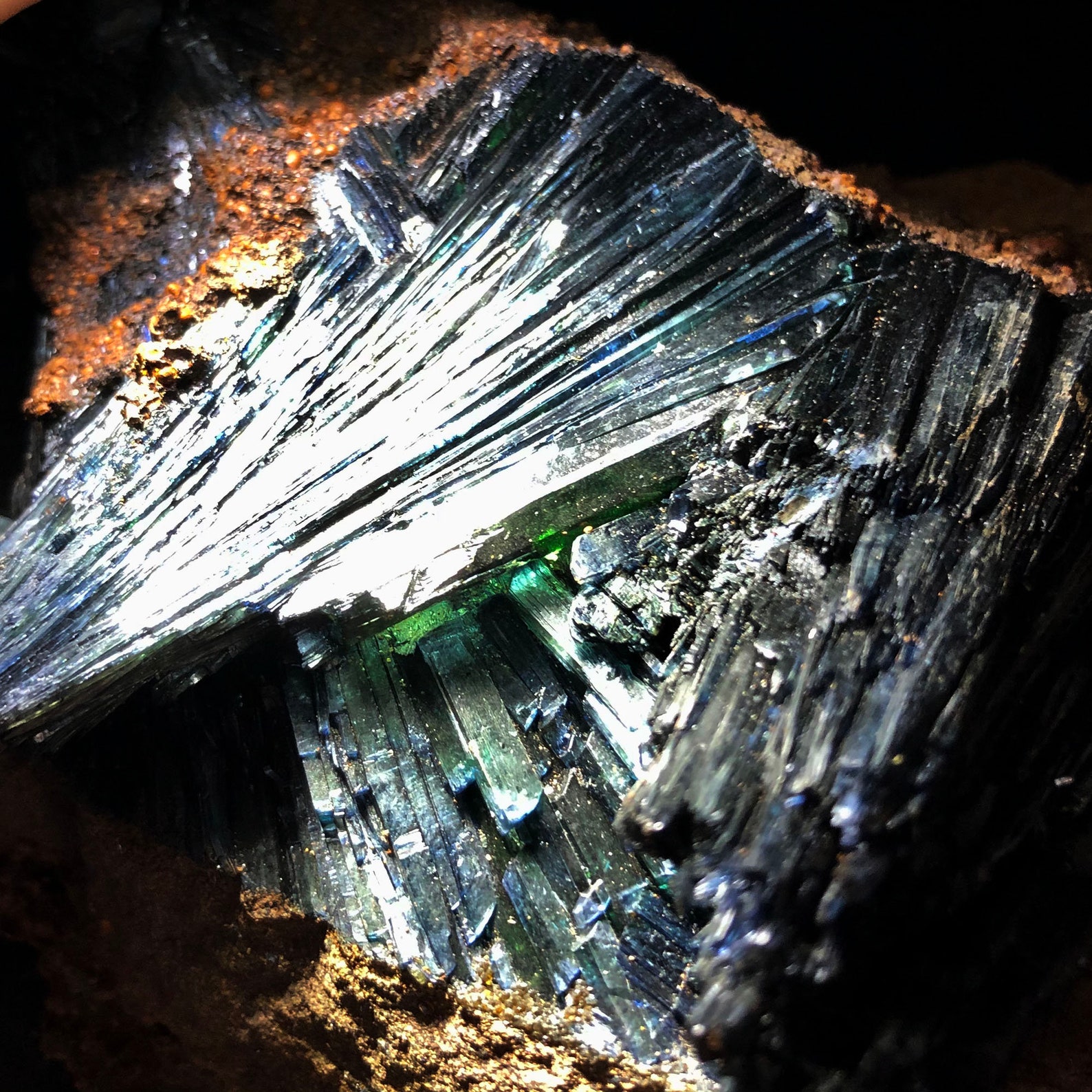 CRYSTAL Natural Complete Vivianite Mineral Specimen A1620 Etsy