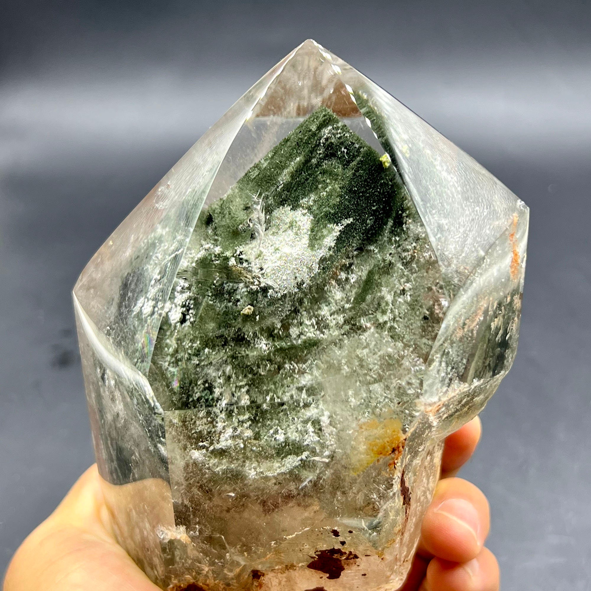 1520g Natural Green Ghost ,CRYSTAL Natural Green Ghost Crystal