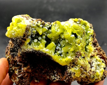 Unique Blue PLUMBOGUMMITE/green Plumbogummite/Natural PLUMBOGUMMITE Crystal Cluster Mineral Specimen  #A1291