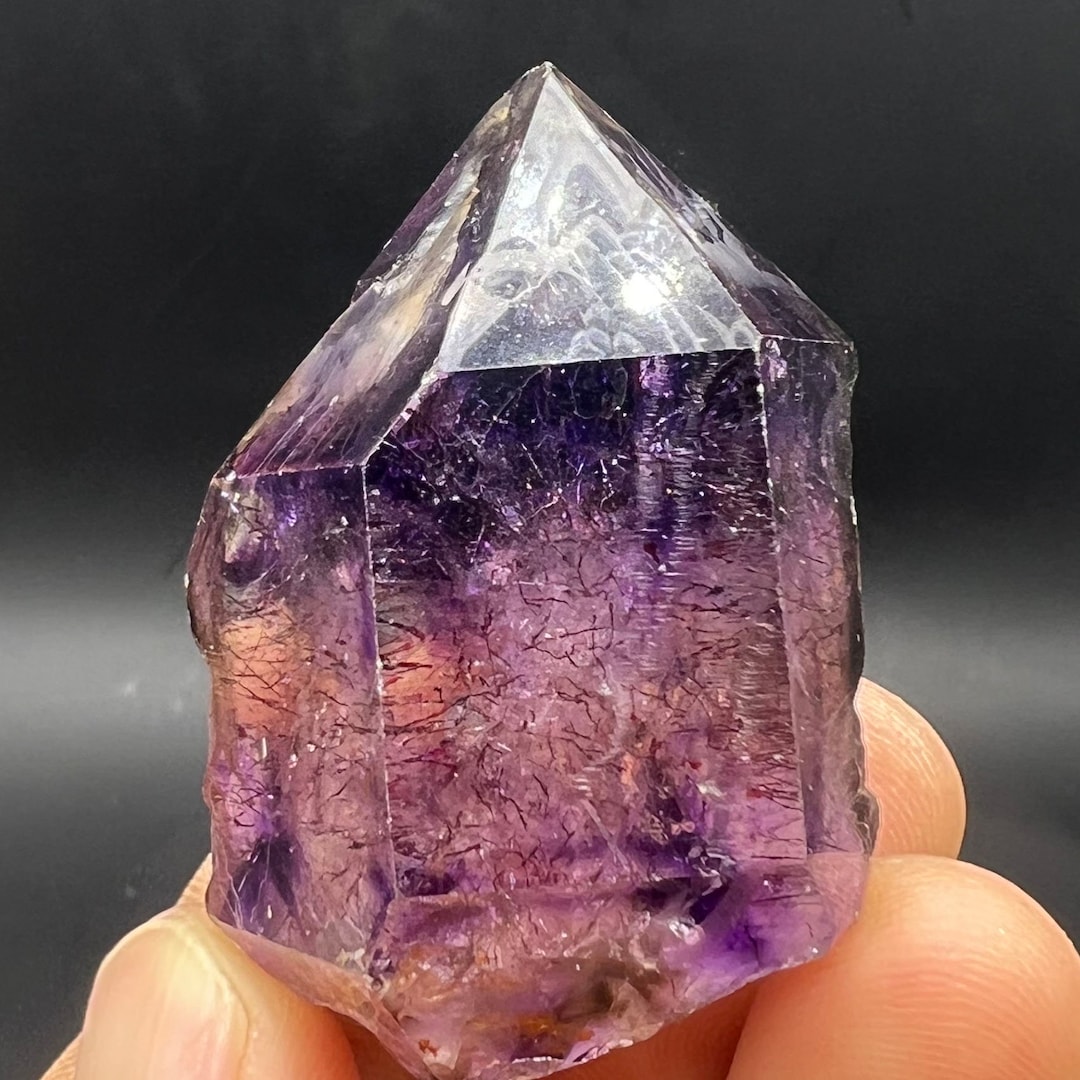 Super Seven Crystal Very Rare Perfectly Formed Scepter Quartz Raw Stone