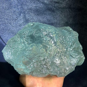 5.7Kg CRYSTAL Natural complete blue fluorite Yaogang County Hunan, China，Rare transparency blue fluorite