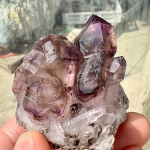 High Quality Super Seven Crystal Very Rare Scepter Quartz Healing  Amethyst Quartz ，#1005