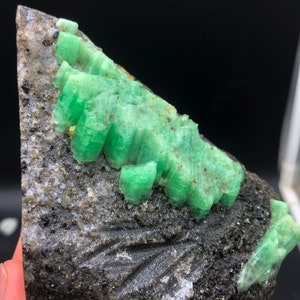 Natural Columnar Emerald/Emerald-Beryl Crystal Mineral Specimen # A1468