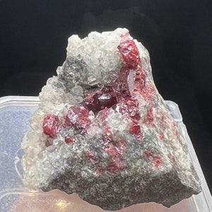 Vermilion，Natural Gem CINNABAR Matrix Mineral Specimen  # A2155
