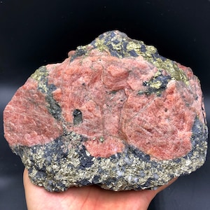 3400g Rhodochrosite, RARE Natural pretty Pink Rhodochrosite pyrite Mineral Specimen  # A1457