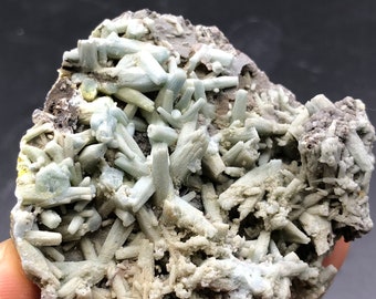 Unique Blue PLUMBOGUMMITE/green Plumbogummite/Natural PLUMBOGUMMITE Crystal Cluster Mineral Specimen  #A1873