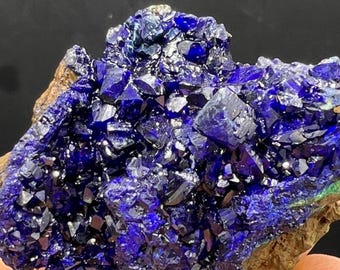 g Very beautiful Azurite Crystal ,Natural Blue Azurite green malachite Mineral Specimen A2248