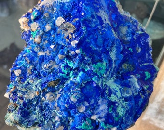 6440g Very beautiful Azurite Crystal ,Natural Blue Azurite green malachite Mineral Specimen #A961