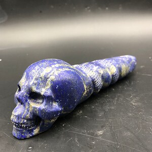 Natural Lapis lazuli skull/Hand-carved/natural Lapis lazuli crystal skull/healing #A1640