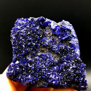 Crystal Azurite,  Natural Blue Azurite Crystal , Sparkly Azurite Mineral Specimen  # A1764