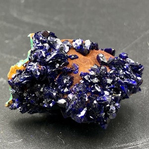 Crystal Azurite,  Natural Blue Azurite Crystal , Sparkly Azurite Mineral Specimen  # A1759