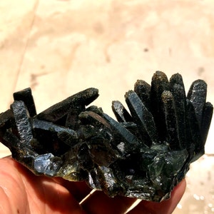 Excellent Green Quartz Crystal Cluster Mineral Specimen from Inner Mongolia / natural green crystal  #A1484