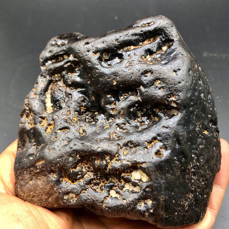 850g CRYSTAL Stony Meteorite Natural Meteorite Iron BOXHOLE | Etsy