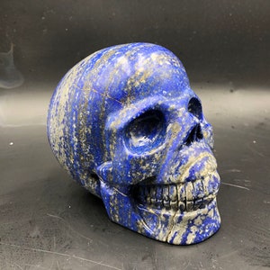 Natural Lapis lazuli skull/Hand-carved/natural Lapis lazuli crystal skull/healing #A1633