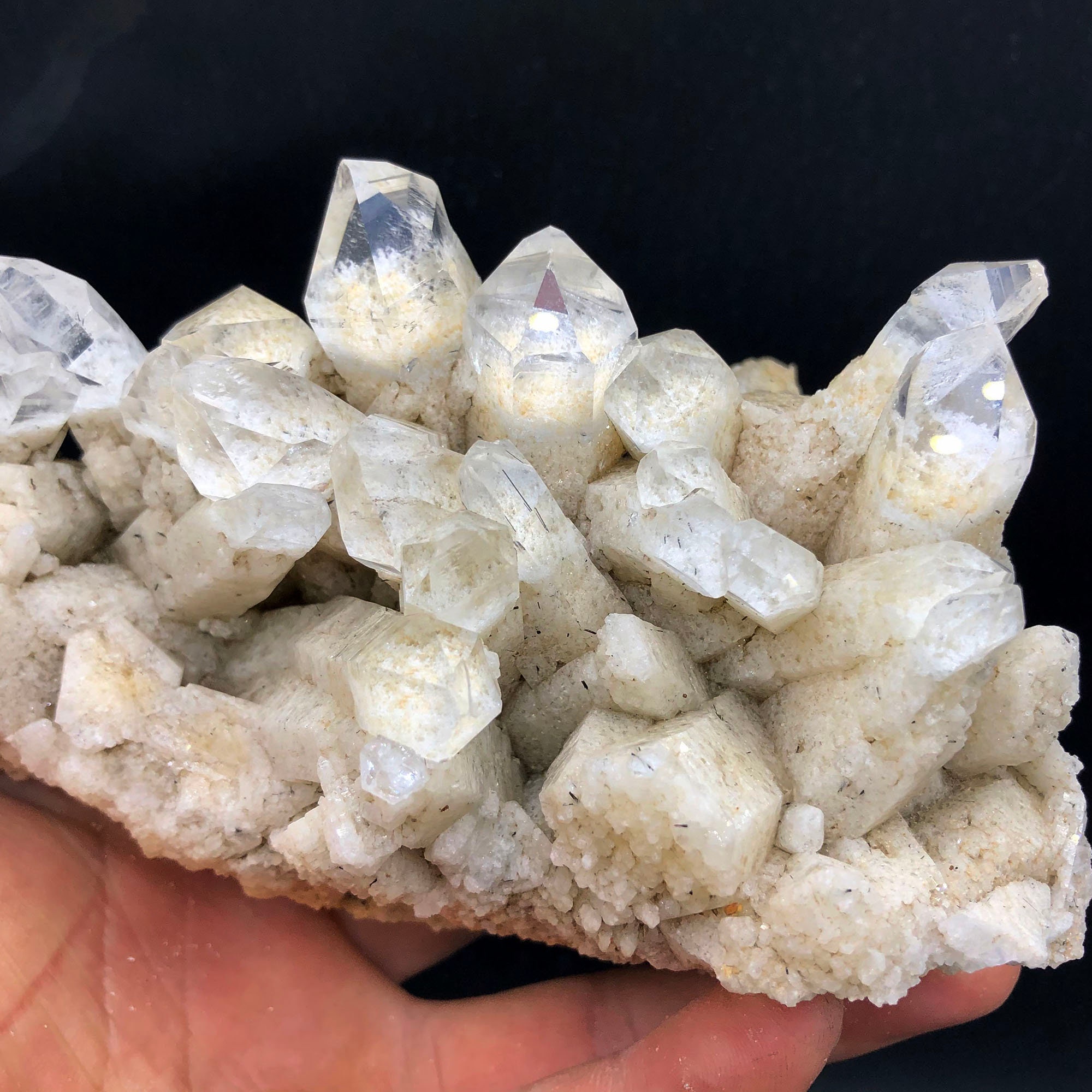 Natural White Ghost Crystal Cluster Mineral Specimenshining Etsy