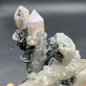 Excellent specularite Quartz Crystal Cluster Mineral Specimen from Inner Mongolia #A2071