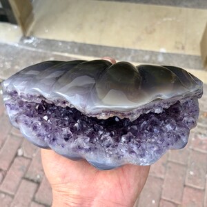CRYSTAL Agate amethyst Excellent Crystal Mineral Specimen ,amethyst Manual sculpture #A1816