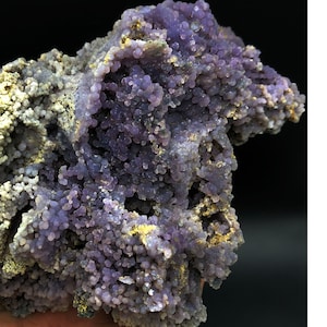 Crystal Grape Agate/Beautiful purple Botryoidal Chalcedony Grape Agate Specimen   #A1218