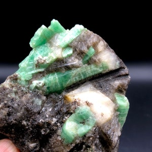 Natural Columnar Emerald/Emerald-Beryl Crystal Mineral Specimen # A1471