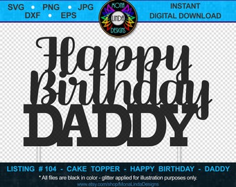 Download Happy Birthday Daddy Svg Etsy